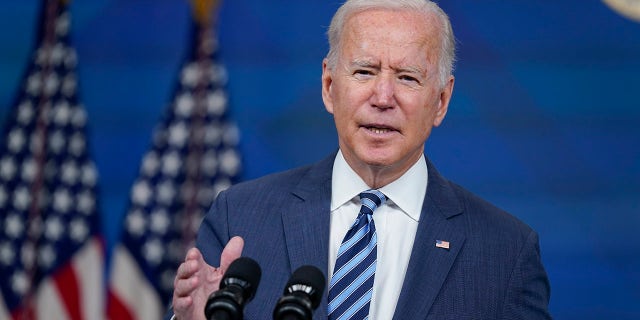 President Joe Biden speaks in Washington, Sept. 2, 2021. (Associated Press)