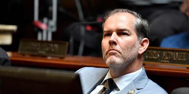 FILE - In this file photo from Tuesday, September 7, 2021, Kentucky Senator Max Wise listens to a speech on the opening day of the Special Session of the Kentucky State Legislature in Frankfort, Ky. (AP Photo / Timothy D. Easley, File)