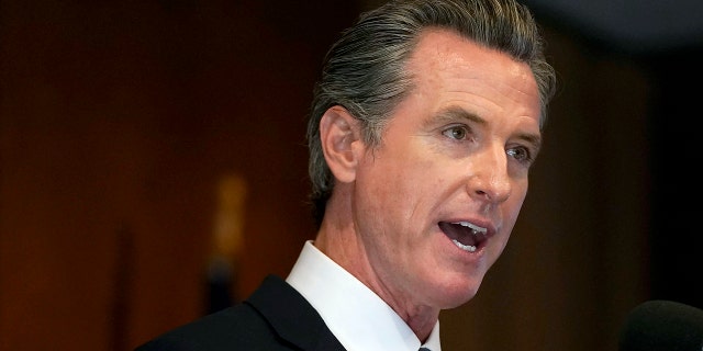 FILE - In this Sept. 14, 2021, file photo, Gov. Gavin Newsom speaks in San Francisco. Gov. Newsom signed two laws on Wednesday, Sept. 22, 2021, that aim to protect the privacy of abortion providers and their patients, declaring California to be a "reproductive freedom state" in contrast to Texas and its efforts to limit the procedure. (AP Photo/Jeff Chiu, File)