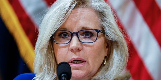 In this July 27, 2021, file photo, Rep. Liz Cheney, R-Wy., listens to testimony from Washington Metropolitan Police Department Officer Daniel Hodges during the House select committee hearing on the Jan. 6 attack on Capitol Hill in Washington. (Jim Bourg/Pool via AP, File)