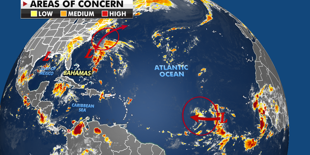 Areas of concern across the Atlantic