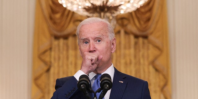 President Biden posed questions to reporters in September when he saw coughing during several speeches.