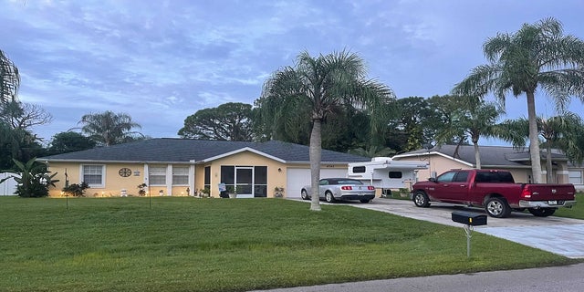 Brian Laundrie's home in North Port, Florida, on Friday morning. 