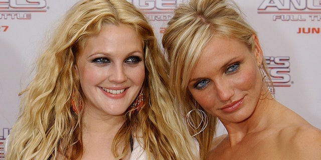 Drew Barrymore and Cameron Diaz at the 'Charlie's Angels: Full Throttle' premiere in 2003.
