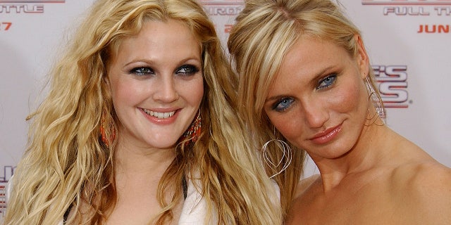 Drew Barrymore and Cameron Diaz at the 'Charlie's Angels: Full Throttle' premiere in 2003.
