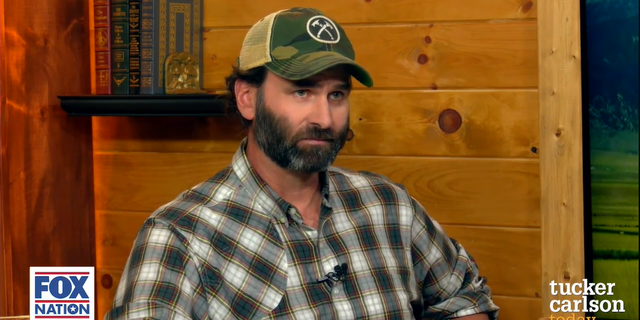 Retired Navy SEAL Jack Carr is pictured during an episode of Fox Nation's "Tucker Carlson Today."