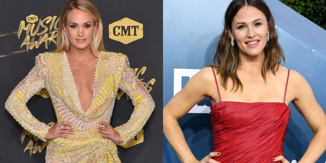 Celebrities including Carrie Underwood and Jennifer Garner honored the victims of the deadly 9/11 attacks on the 20th anniversary.