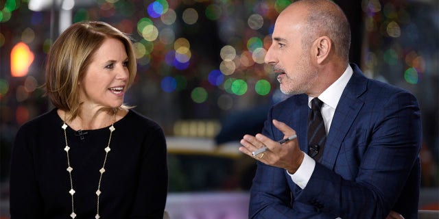 TODAY -- Matt Lauer's 20th Anniversary Celebration -- Pictured: (l-r) Katie Couric and anchor Matt Lauer on Friday, January 6, 2017 -- (Photo by: Peter Kramer/NBCU Photo Bank/NBCUniversal via Getty Images via Getty Images)