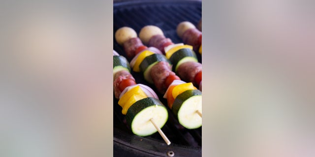 Wendy O’Neal, creator of the lifestyle blog Around My Family Table, shared her "Brat Vegetable Kabobs with Mustard BBQ Sauce" recipe with Fox News ahead of the Labor Day weekend.