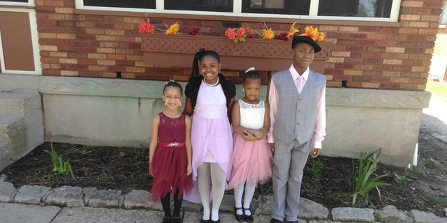 Shania, Wilnya, Sharleathea and William are pictured from left to right.