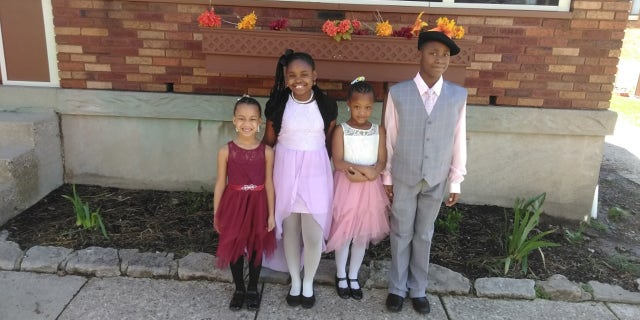 Shania, Wilnya, Sharleathea and William are pictured from left to right.