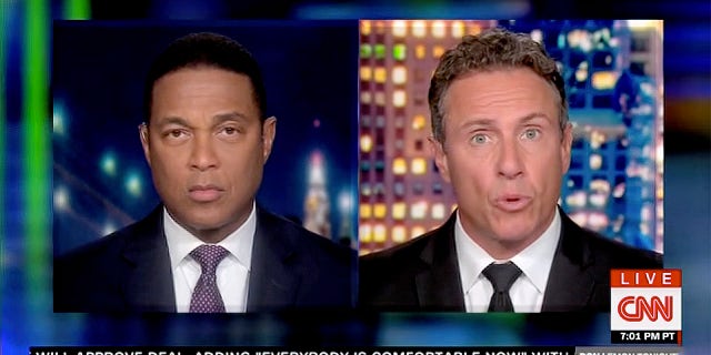 "The love viewers witness between CNN’s Don Lemon and Chris Cuomo in the handoff between their shows each night is real," the synopsis for their podcast claimed. 