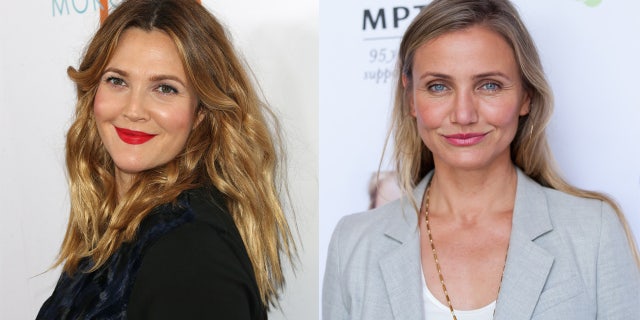 Drew Barrymore posted a photo of herself with Cameron Diaz and the two received praise for their looks.