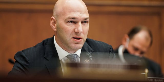 U.S. Rep. Anthony Gonzalez (R-OH) is seen during a House Financial Services Committee oversight hearing to discuss the Treasury Department's and Federal Reserve's response to the coronavirus (COVID-19) pandemic on December 02, 2020 in Washington, DC.