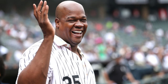 Former Chicago White Sox great Frank Thomas is seen at Guaranteed Rate Field in Chicago, July 14, 2018. (Getty Images)