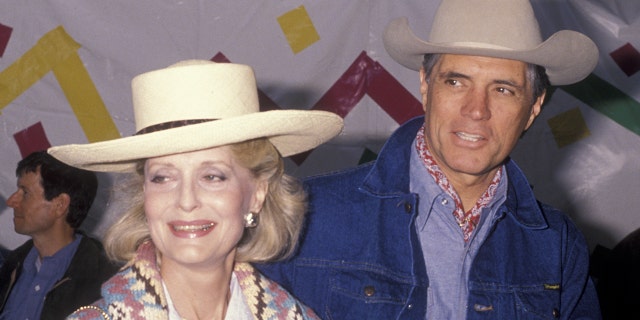Constance Towers and actor John Gavin circa 1990