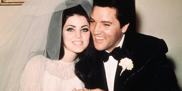 Elvis Presley and bride Priscilla Presley May 1, 1967.
