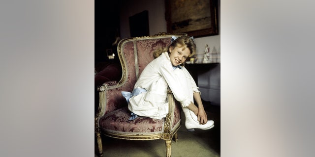 Hayley Mills on the set of ‘Pollyanna’.