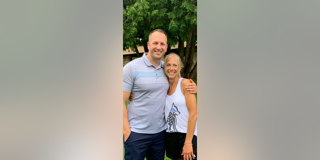 Greg Vossler (left) and Melanie Pressley (right) met in person in June 2021. The pair had corresponded online for a short time in May before they saw and heard each other for the first time.