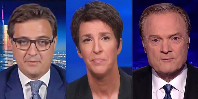 Chris Hayes, Rachel Maddow, and Lawrence O'Donnell.