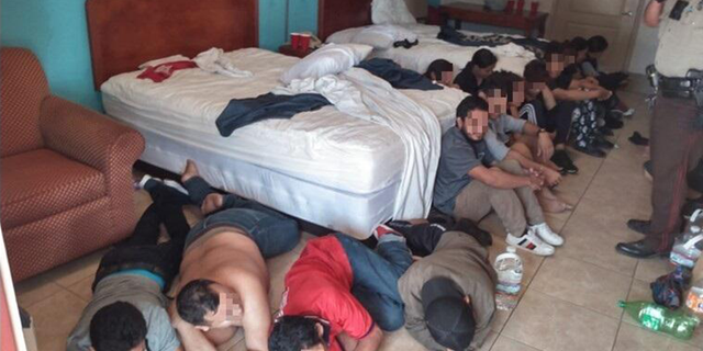 A hotel room in Ediburg, Texas.