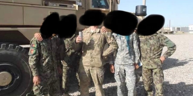 Zekria with U.S. military in Afghanistan. 