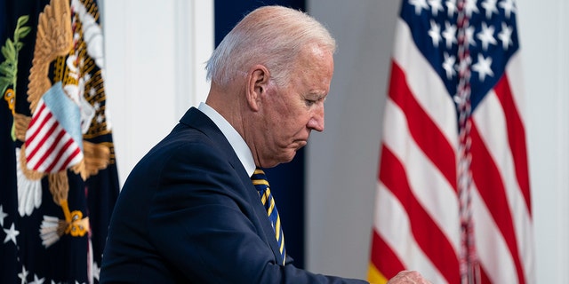 President Biden listens during the Major Economies Forum on Energy and Climate, in the South Court Auditorium on the White House campus, Friday, Sept. 17, 2021, in Washington. (AP Photo/Evan Vucci)