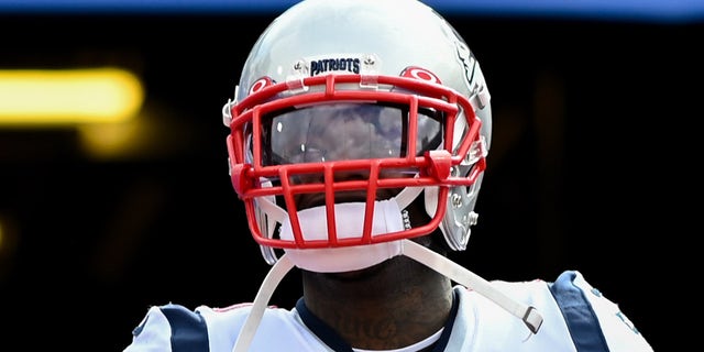 September 29, 2019;  Orchard Park, NY, United States;  New England Patriots wide receiver Josh Gordon (10) enters the field before the game between the Buffalo Bills and the New England Patriots at New Era Field.