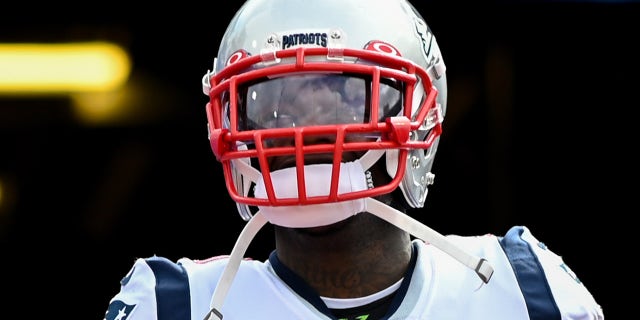 Sep 29, 2019; Orchard Park, NY, USA; New England Patriots wide receiver Josh Gordon (10) enters the field prior to the game between the Buffalo Bills and the New England Patriots at New Era Field.
