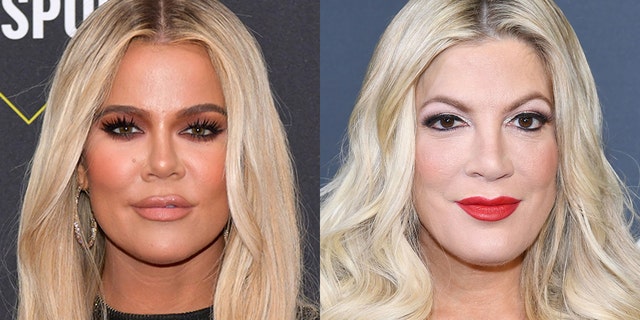 Fans accuse the '90210' actress of plastic surgery after she made comparisons to the 'KUWTK' star.