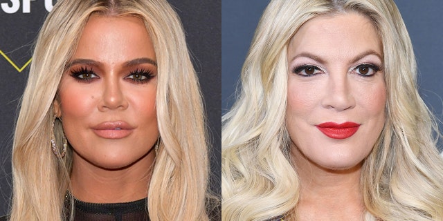 Fans accused the '90210' actress of having plastic surgery after she drew comparisons to the 'KUWTK' star.