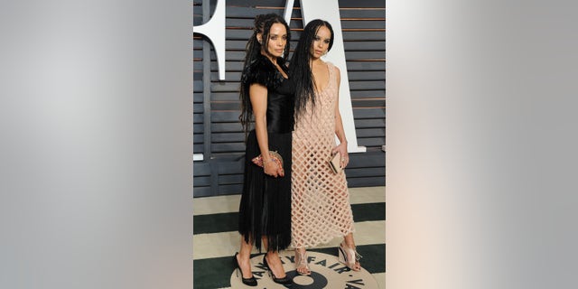 Actresses Lisa Bonet and Zoe Kravitz attend the Vanity Fair Oscar Party hosted by Graydon Carter at Wallis Annenberg Center for the Performing Arts on February 22, 2015 in Beverly Hills, California.