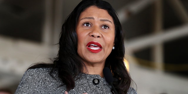 San Francisco Mayor London Breed speaks during a news conference at the future site of a Transitional Age Youth Navigation Center on January 15, 2020 in San Francisco, California.