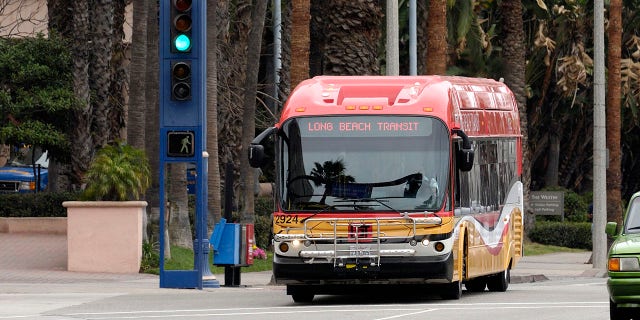 The boy said the bus was parked at a bus stop when a man attacked him.