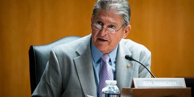 Senator Joe Manchin (D-WV) speaks during a Senate Appropriations Subcommittee hearing on June 9, 2021 at the U.S. Capitol in Washington, D.C. (Photo by Al Drago-Pool/Getty Images)