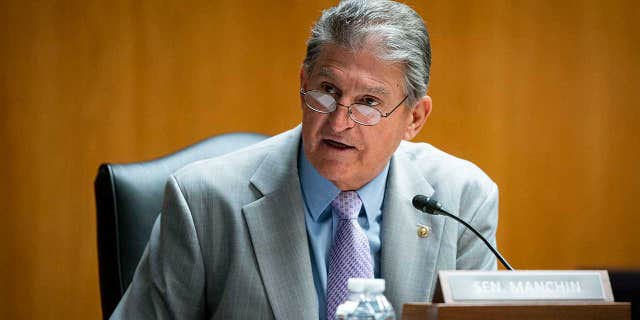 Senator Joe Manchin (D-WV) speaks during a Senate Appropriations Subcommittee hearing on June 9, 2021 at the U.S. Capitol in Washington, D.C. (Photo by Al Drago-Pool/Getty Images)