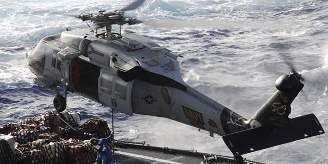 The MH-60S Seahawk missions are Anti-Surface Warfare, combat support, humanitarian disaster relief, Combat Search and Rescue, aero medical evacuation, SPECWAR and organic Airborne Mine Countermeasures. The Coast Guard has halted its search efforts for five sailors who went missing after it fell off an aircraft carrier this week.