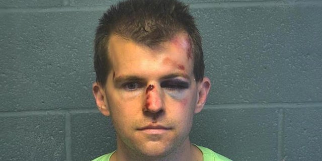 A man is left badly beat up after he was seen touching a child inappropriately, police say. Michael Coghill, 33, was videoed touching a child inappropriately at a bus stop. A bystander stood up for the child and confronted Coghill.