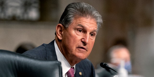 Sen. Joe Manchin, D-W.Va., speaks during a Senate Armed Services Committee hearing, Tuesday, Sept. 28, 2021, on Capitol Hill in Washington.