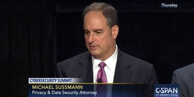 Michael Sussmann attends the Washington Post’s sixth annual cybersecurity summit on Oct. 6, 2016.