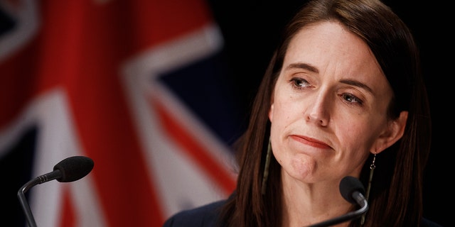 Prime Minister Jacinda Ardern speaks to the media at a news conference in Wellington about an Auckland supermarket terror attack, Sept. 3, 2021. (Getty Images)