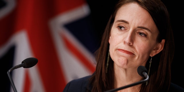 Prime Minister Jacinda Ardern speaks to the media at a news conference in Wellington about an Auckland supermarket terror attack, Sept. 3, 2021. (Getty Images)