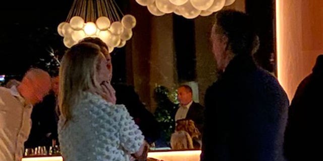 Calif. Gov. Gavin Newsom seen unmasked with a group at the pricey restaurant French Laundry in November 2020.