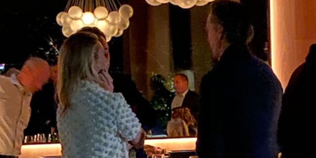 Calif. Gov. Gavin Newsom seen unmasked with a group at the pricey restaurant French Laundry in November 2020.