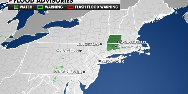 Northeast flood advisories