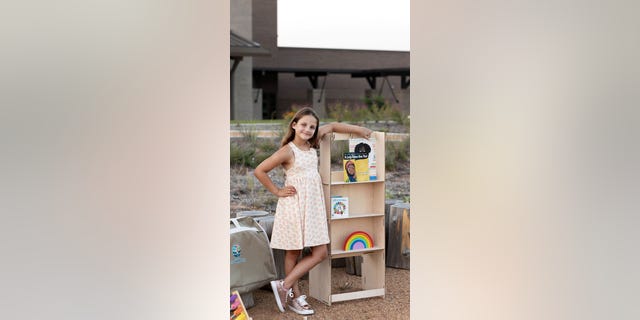 Paisley Elliott, 8. from Grapevine, Texas, created portable classrooms so that refugee children would be able to have access to school.