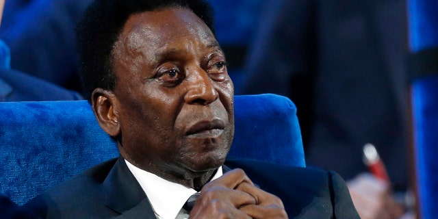 Soccer Legend Pelé Transferred to Palliative Care in Brazil 1 FILE - In this Dec. 1, 2017 file photo, Brazilian soccer legend Pelé attends the 2018 soccer World Cup draw in the Kremlin in Moscow. On his social media accounts, Pelé said on Monday, Sept. 6, 2021, that an apparent tumor on the right side of his colon had been removed in an operation. (AP Photo/Alexander Zemlianichenko, File)
