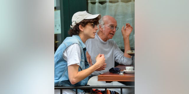 ‘Curb Your Enthusiasm’ actor and comedian Larry David was spotted with actor Timothée Chalamet during a lunch outing at Sant Ambroeus in Manhattan Monday.