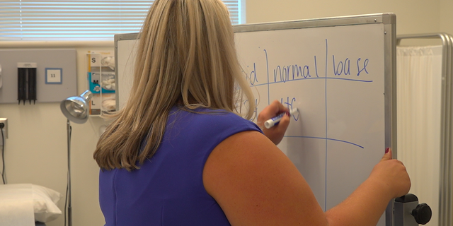 A nursing educator at the Notre Dame of Maryland University. (Jayla Whitfield/Fox News)