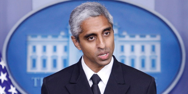 Surgeon General Vivek Murthy delivers remarks during a news conference at the White House on July 15, 2021.